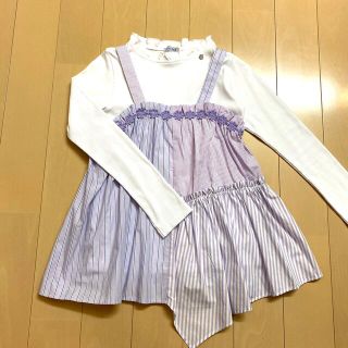 アナスイミニ(ANNA SUI mini)のANNA SUImini 140【極美品】♡ストライプ♡(Tシャツ/カットソー)