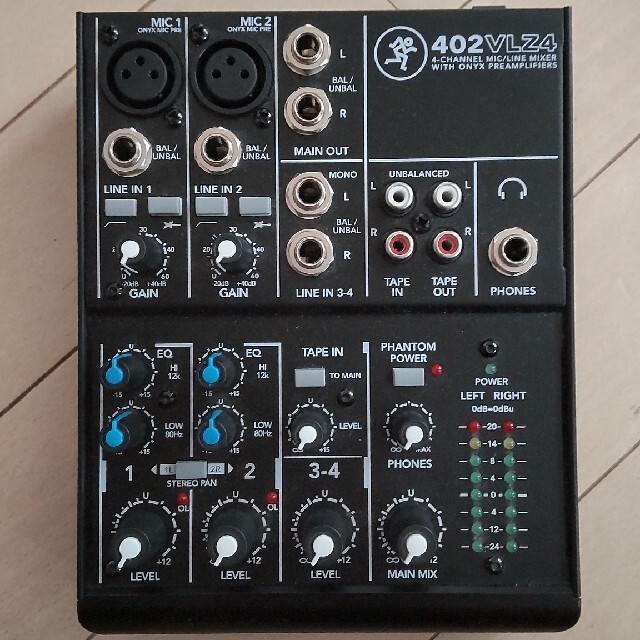 MACKIE　マッキー　アナログ　ミキサー　402VLZ4　4ch　Mixer