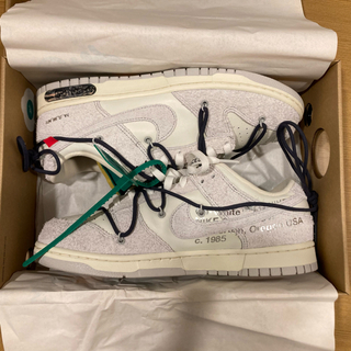 オフホワイト(OFF-WHITE)のNIKE off-white Dunk Low 29センチ 20/50(スニーカー)