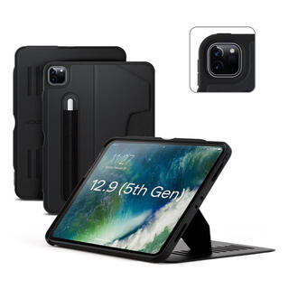 アイパッド(iPad)のZUGU iPad Pro 12.9 ケース 2021 第5世代 ブラック(iPadケース)