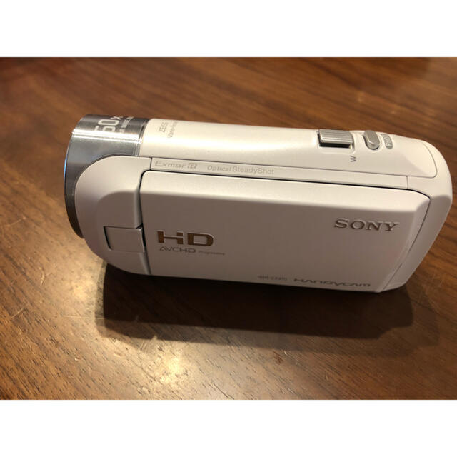 SONY(ソニー)のソニー デジタルHDビデオカメラレコーダー HDR-CX470 W ホワイト スマホ/家電/カメラのカメラ(ビデオカメラ)の商品写真