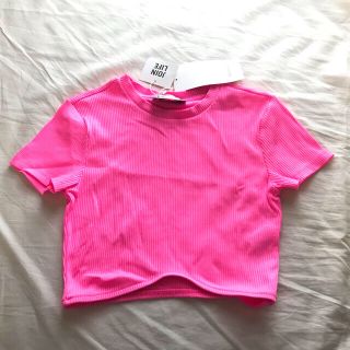 ベルシュカ(Bershka)のBershka クロップドTシャツ ピンク(Tシャツ(半袖/袖なし))