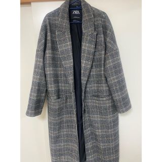 ザラ(ZARA)のザラ★チェック柄チェスターコート(チェスターコート)