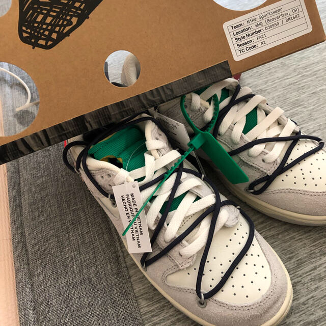 NIKE off-white DUNK ナイキ　オフホワイト　lot20