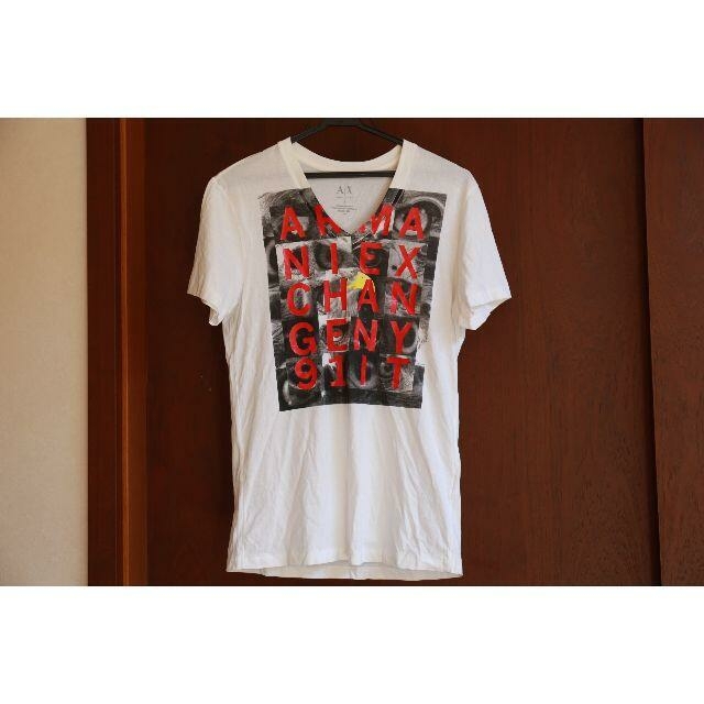 ARMANI EXCHANGE(アルマーニエクスチェンジ)のアルマーニエクスチェンジ▼ロゴTシャツ♪白☆Sサイズ★美品 メンズのトップス(Tシャツ/カットソー(半袖/袖なし))の商品写真