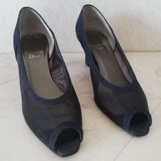 クリスチャンディオール(Christian Dior)の美品!!クリスチャン・ディオール Dior メッシュ パンプス 4.5 (ハイヒール/パンプス)