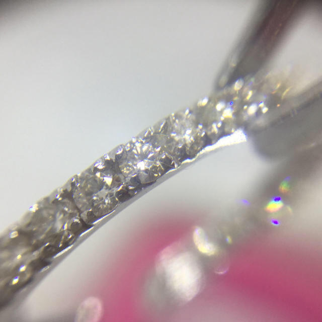 1ct  ダイアモンド　フープ　ピアス　K18WG