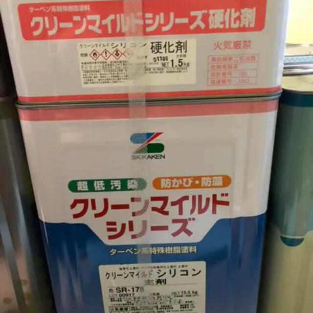 最大62%OFFクーポン 弾性クリーンマイルドシリコン ３分艶 SR標準色 白 淡彩 日本塗料工業会塗料用標準色 16kgセット エスケー化研 ２ 液アクリルシリコン樹脂塗料