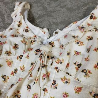 新品  ♡小花柄 ロングワンピース♡  プロヴァンス風《ヴィンテージ》(ひざ丈ワンピース)