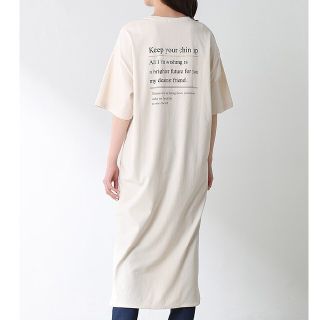 ハニーズ(HONEYS)のハニーズ　バックロゴTシャツワンピース(ロングワンピース/マキシワンピース)