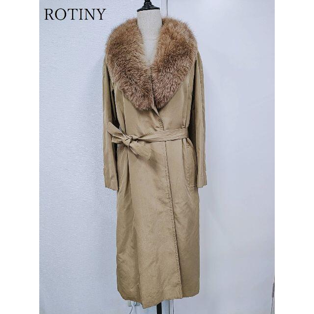 極美品❣️ROTINY フォックスファー チキャンラムライナー付 女優襟