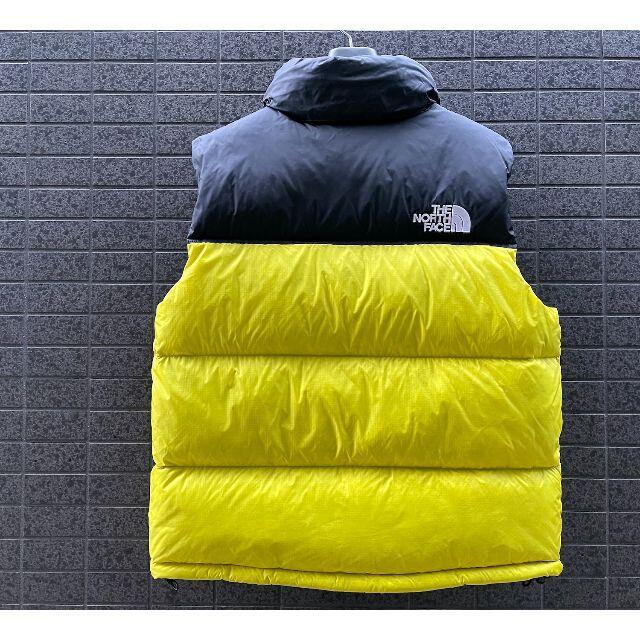 THE NORTH FACE(ザノースフェイス)の新品 XL ザ・ノースフェイス ヌプシダウンベスト グースダウン700 イエロー メンズのジャケット/アウター(ダウンベスト)の商品写真