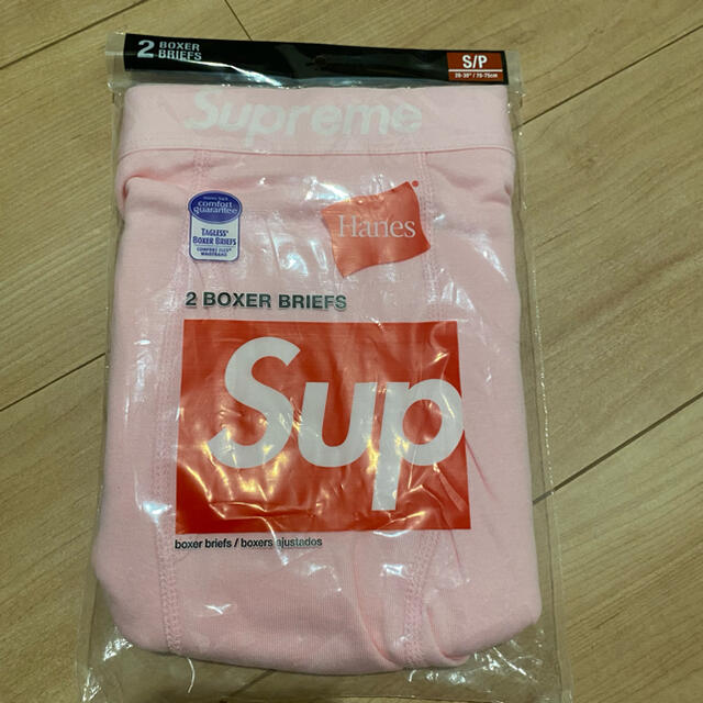 Supreme(シュプリーム)のSupreme Hanes Boxer Briefs ピンク　S バラ売り メンズのアンダーウェア(ボクサーパンツ)の商品写真