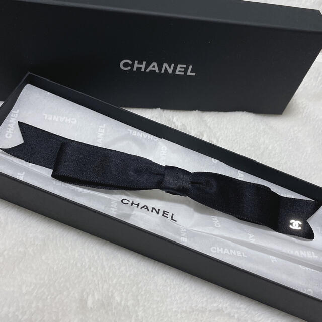 CHANELリボンバレッタ