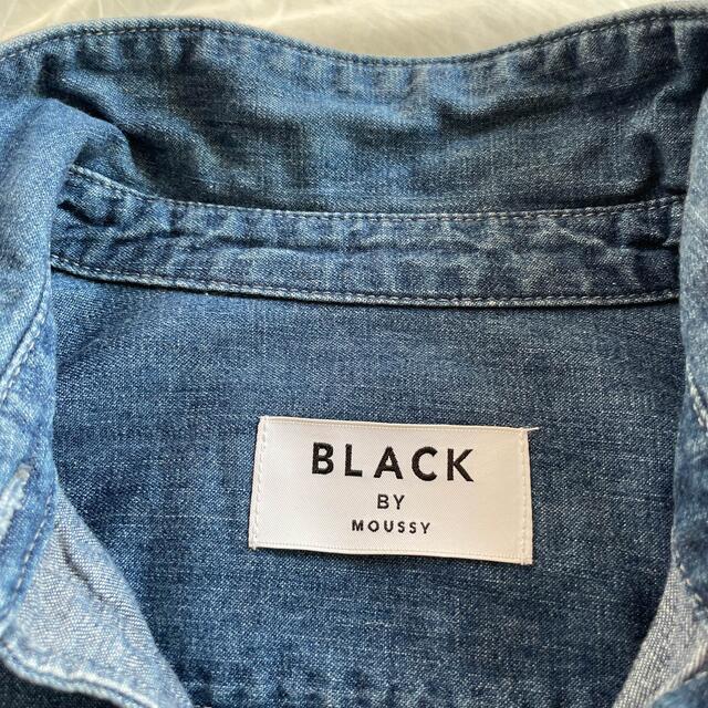 BLACK by moussy(ブラックバイマウジー)のデニムシャツ　MOUSSY レディースのトップス(シャツ/ブラウス(長袖/七分))の商品写真