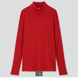 ユニクロ(UNIQLO)のユニクロ　リブハイネックT(Tシャツ(長袖/七分))