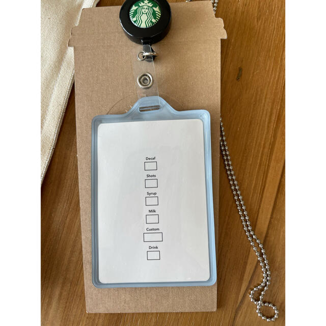 Starbucks Coffee 【非売品・限定】スターバックス ネックストラップ カードホルダーの通販 by nori スターバックス キーホルダー セットストラップ付きチェーン ホルダー