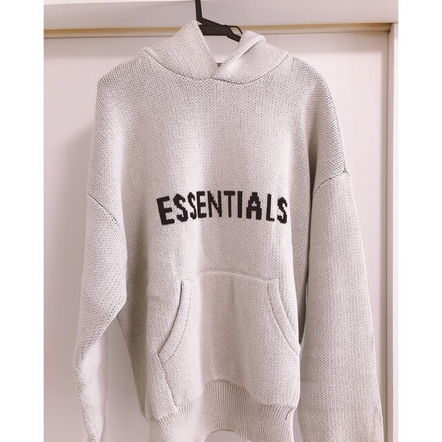 【新品】ESSENTIALS ニットフーディー S