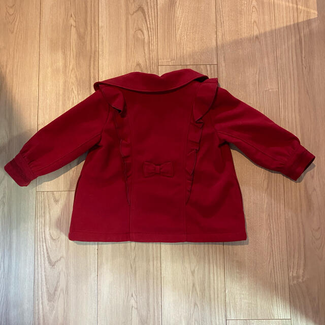 Souris(スーリー)のスーリー　サイズ80 赤コート キッズ/ベビー/マタニティのベビー服(~85cm)(ジャケット/コート)の商品写真