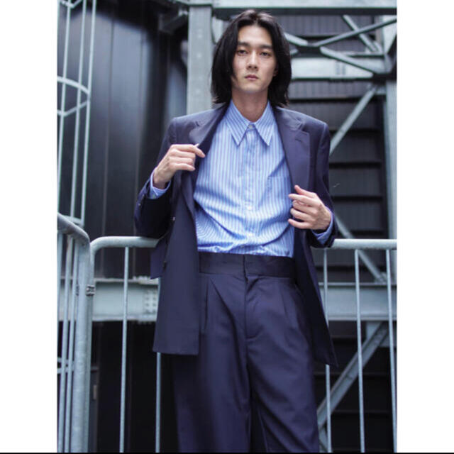 TOGA ARICHIVES×H&M】【新品未使用】レザータブテーラードパンツ