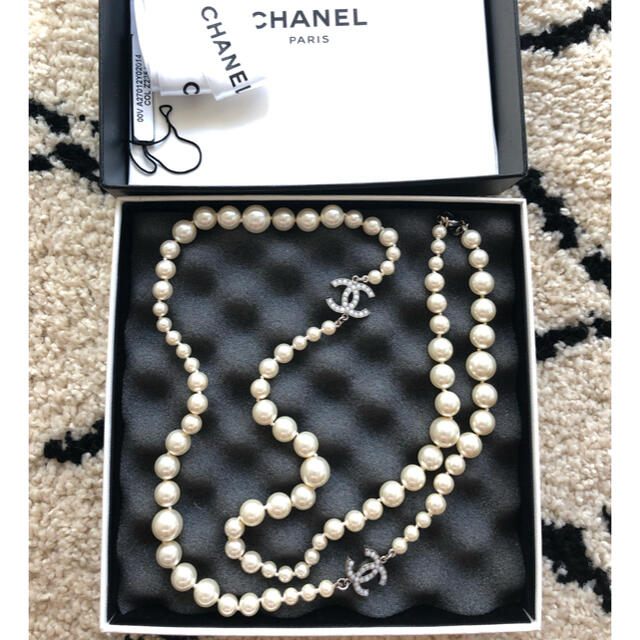 世界の CHANEL - CHANEL シャネル パール ネックレス ネックレス