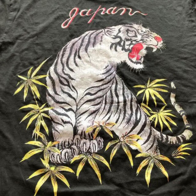 ワコマリア 墨黒 Tシャツ L 虎 タイガー スカジャン ワコマリア 墨黒 Tシャツ L 虎 タイガー スカジャン