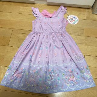 シマムラ(しまむら)の【専用】エコネコワンピース　ラベンダー　120cm(ワンピース)