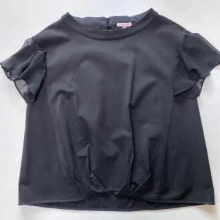 トッカ(TOCCA)のTOCCA トップス　ブラック　美品(カットソー(半袖/袖なし))