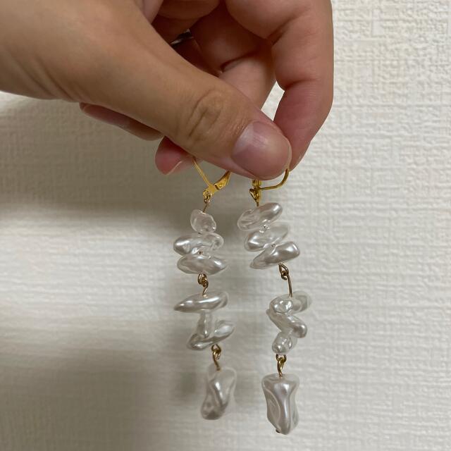 TODAYFUL(トゥデイフル)のバロックパール　ピアス　ゴールド　ハンドメイド ハンドメイドのアクセサリー(ピアス)の商品写真