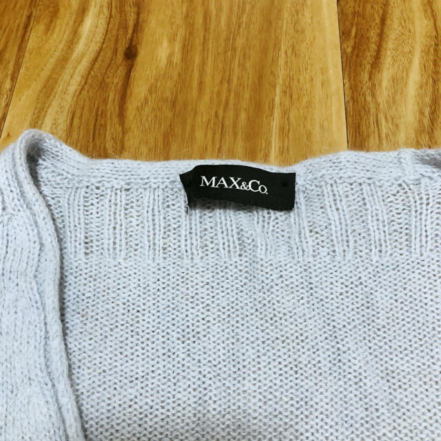 Max & Co.(マックスアンドコー)のMAX＆Co アイスブルー カシミヤアルパカ　セーター レディースのトップス(ニット/セーター)の商品写真