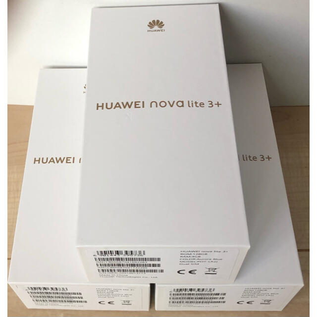 新品未開封「HUAWEI nova lite 3+」3台スマートフォン本体