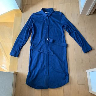 ラコステ(LACOSTE)のラコステ　ワンピース　36 ネイビー　ロングカーディガン　(ひざ丈ワンピース)