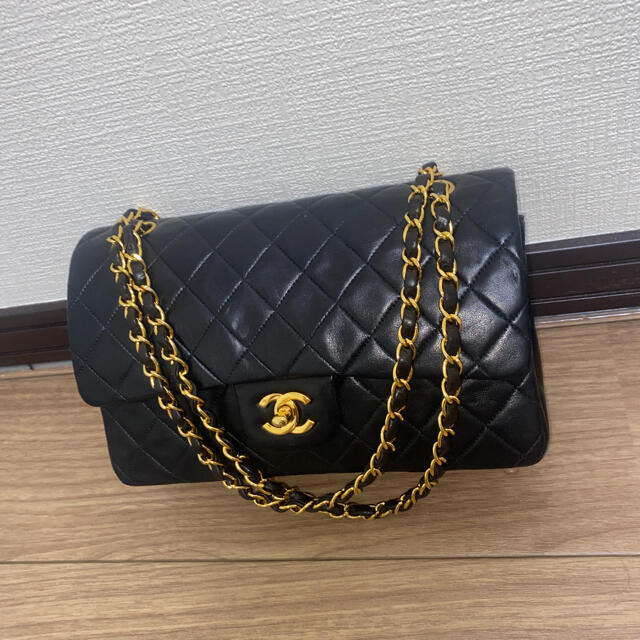 ラムスキンコンディションCHANELシャネルショルダーバック