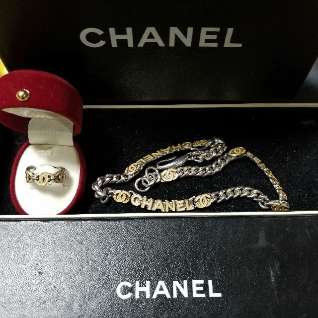 訳ありセール 格安) CHANEL - CHANEL リング&ネックレス セット