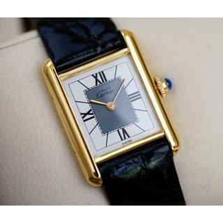 カルティエ(Cartier)の美品 カルティエ マスト タンク グレー ローマン SM Cartier(腕時計)