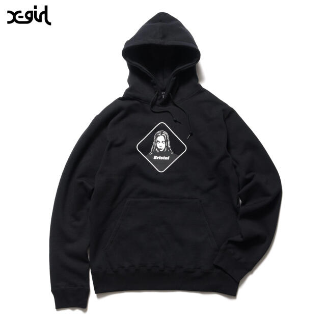 パーカーLサイズ FCRB X-girl SUPPORTER SWEAT HOODIE