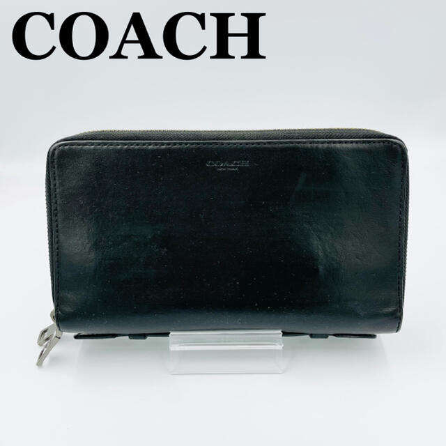 ✨極美品✨COACH コーチ ダブルジップ ラウンドファスナー 長財布