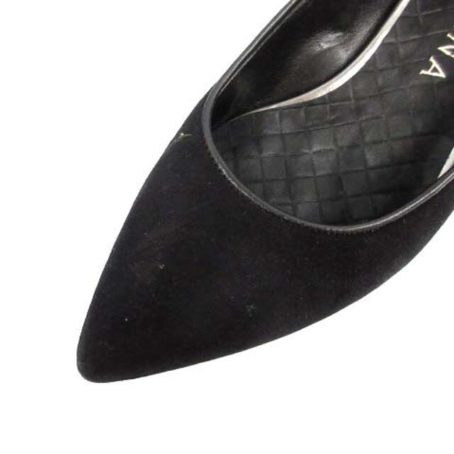 DIANA(ダイアナ)のダイアナ パンプス フラットシューズ ポインテッドトゥ 23.5cm 黒 レディースの靴/シューズ(ハイヒール/パンプス)の商品写真