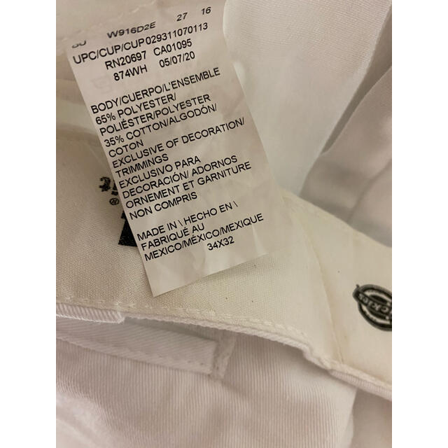 Dickies - Dickies 874 Originalfit ホワイト 34 × 32 ワイドの通販 by 山田|ディッキーズならラクマ Dickies - Dickies 874 Originalfit ホワイト 34 × 32 ワイドの通販 by 山田|ディッキーズならラクマ