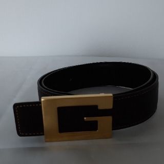 エルメス(Hermes)のHermes ベルト ブラック/ブラウン  バックルはGucci(ベルト)