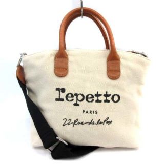 レペット(repetto)のレペット ハンドバッグ ショルダーバッグ 2way トートバッグ 茶 黒(ショルダーバッグ)