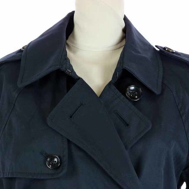 Spick & Span(スピックアンドスパン)のスピック&スパン トレンチコート ミドル丈 アウター ベルト 38 M 黒 レディースのジャケット/アウター(トレンチコート)の商品写真