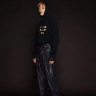 ジョンローレンスサリバン(JOHN LAWRENCE SULLIVAN)のサリバン vigan leather wide pants (デニム/ジーンズ)