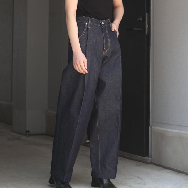 NEONSIGN WIDE DENIM SLACKS -RIGID-　46サイズパンツ