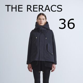 ユナイテッドアローズ(UNITED ARROWS)のTHE RERACS ショートモッズコート　黒　36(モッズコート)