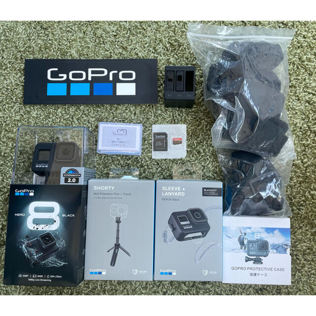 GoPro HERO8 Black と付属品セットビデオカメラ