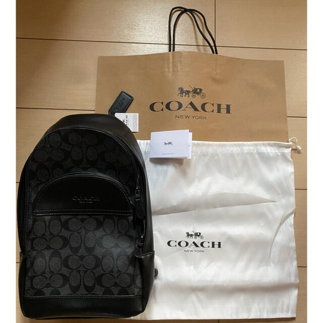 COACHのバッグ（ショルダーバッグ）　F39942  チャコール×ブラック