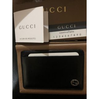 グッチ(Gucci)の セール価格💫GUCCIカード.名刺ケース.ブラック(名刺入れ/定期入れ)