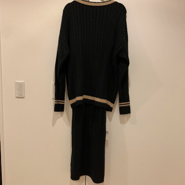 FRAY I.D(フレイアイディー)のHerlipto Trimmed Cable Knit Two-Piece  レディースのレディース その他(セット/コーデ)の商品写真