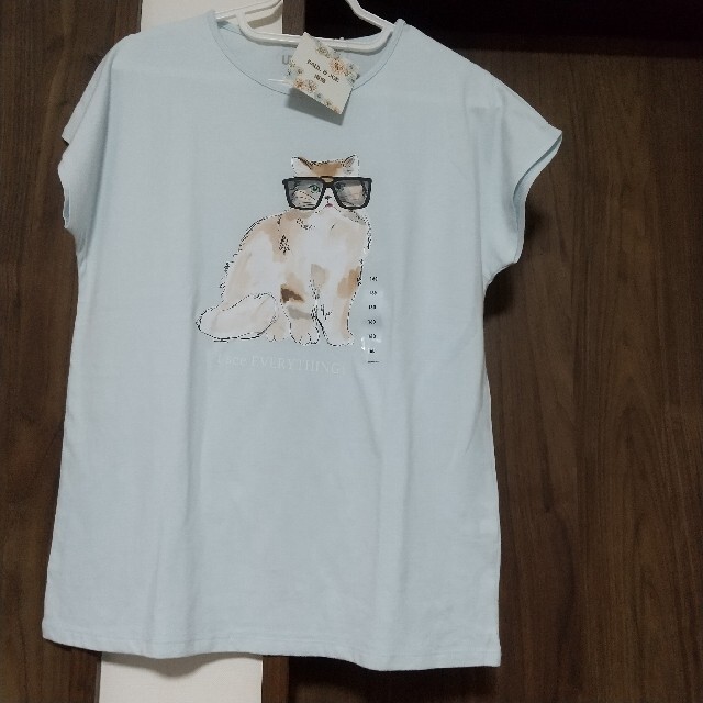 UNIQLO(ユニクロ)のユニクロ PAUL & JOE コラボ Tシャツ 160 猫 キッズ 女の子 キッズ/ベビー/マタニティのキッズ服女の子用(90cm~)(Tシャツ/カットソー)の商品写真